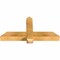 Ekena Millwork Eugene Rough Sawn Timber Gable Bracket, Western Red Cedar, 36"W x 18"H x 4"D x 4"F, 12/12 Pitch GBW036X18X0404EUG00RWR - alternate 3